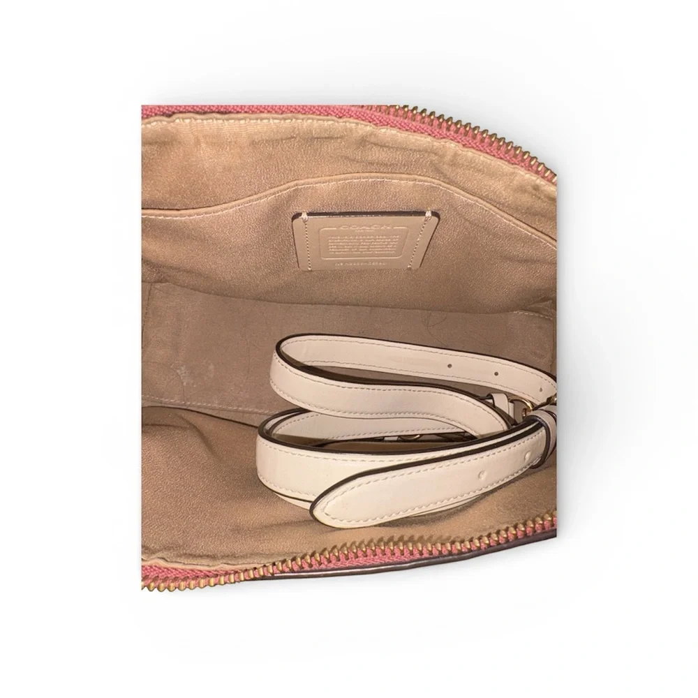 COACH White/Cream Color Clara Shoulder Bag With Shooting Star Print - Picture 8 of 9